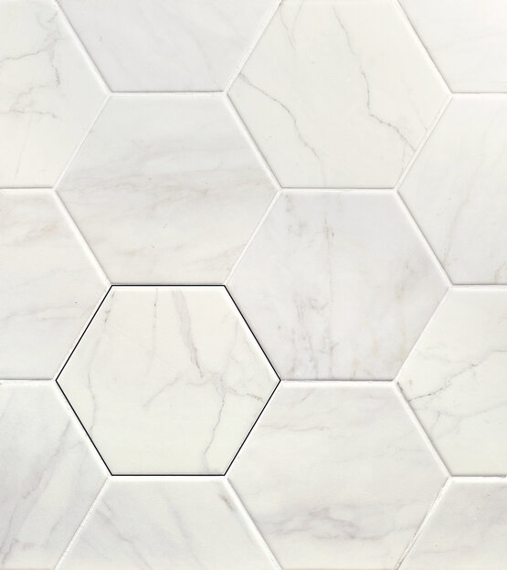 Hexagon Verona White 13,9x16