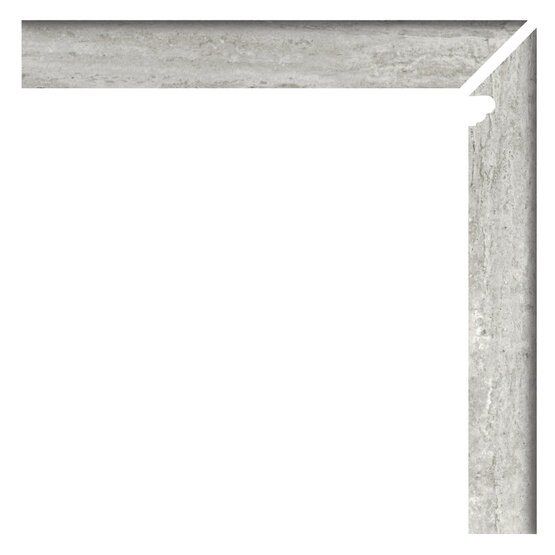 Zanquin Fior. Dcha. Travertino Silver Matt 7,5x60