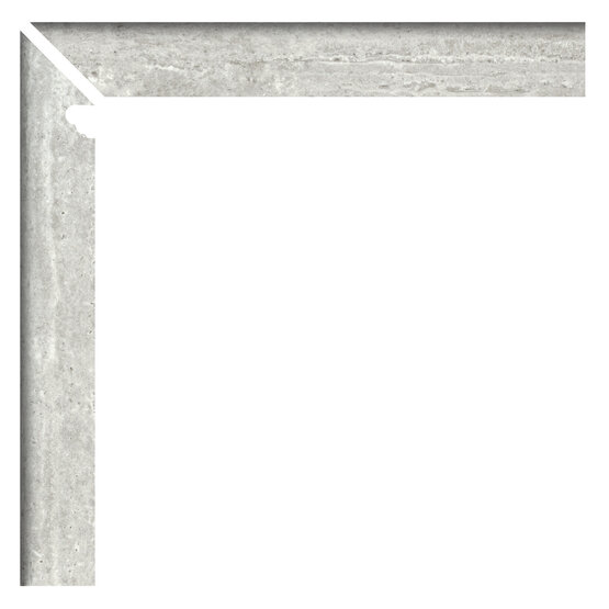 Zanquin Fior. Izq. Travertino Silver Matt 7,5x60